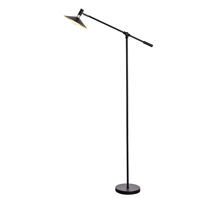 Adjustable Black LED Floor Lamp with 3 Light Modes