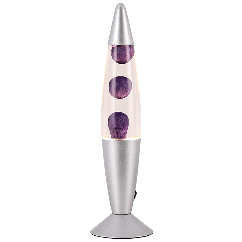 bullet shade metallic lava lamp