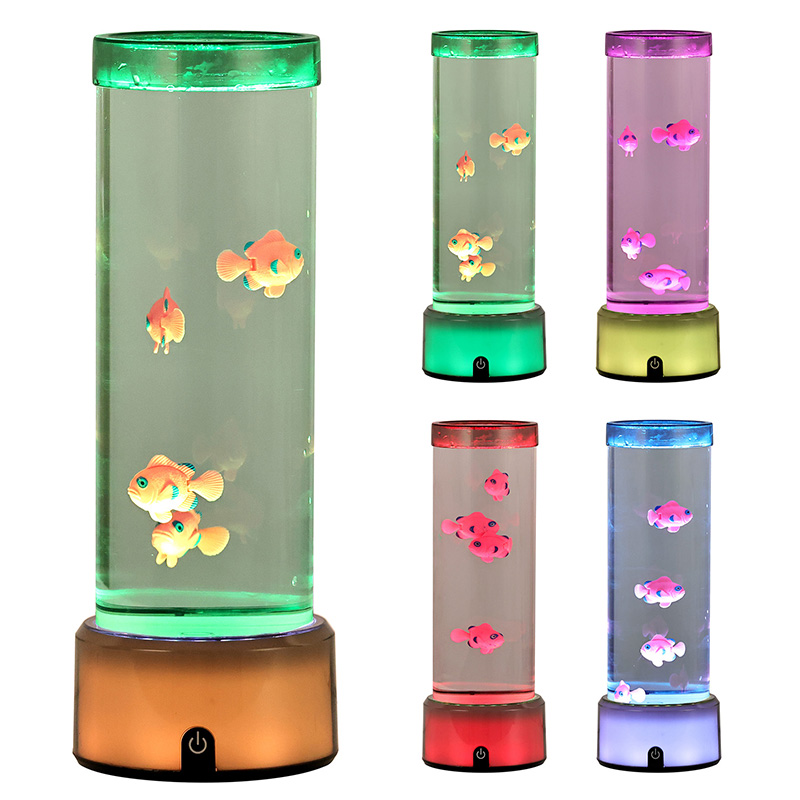 Jellyfish Fish Lamp With RGB Base
