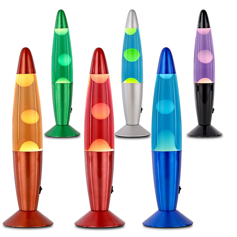 Metallic Glaze 13 inch Led Litter Lava Lamp