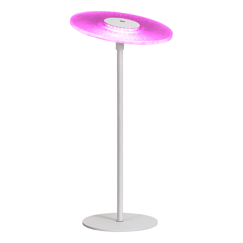 Modern LED table lamp with RGB shade