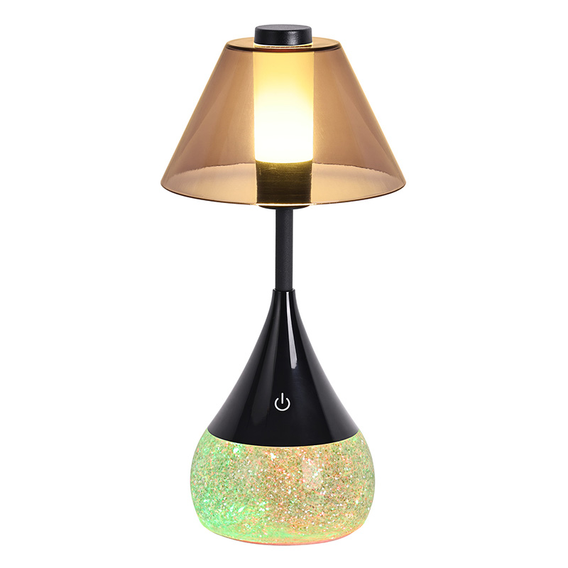 Mushroom Flow Lamp with Dynamic Liquid Base