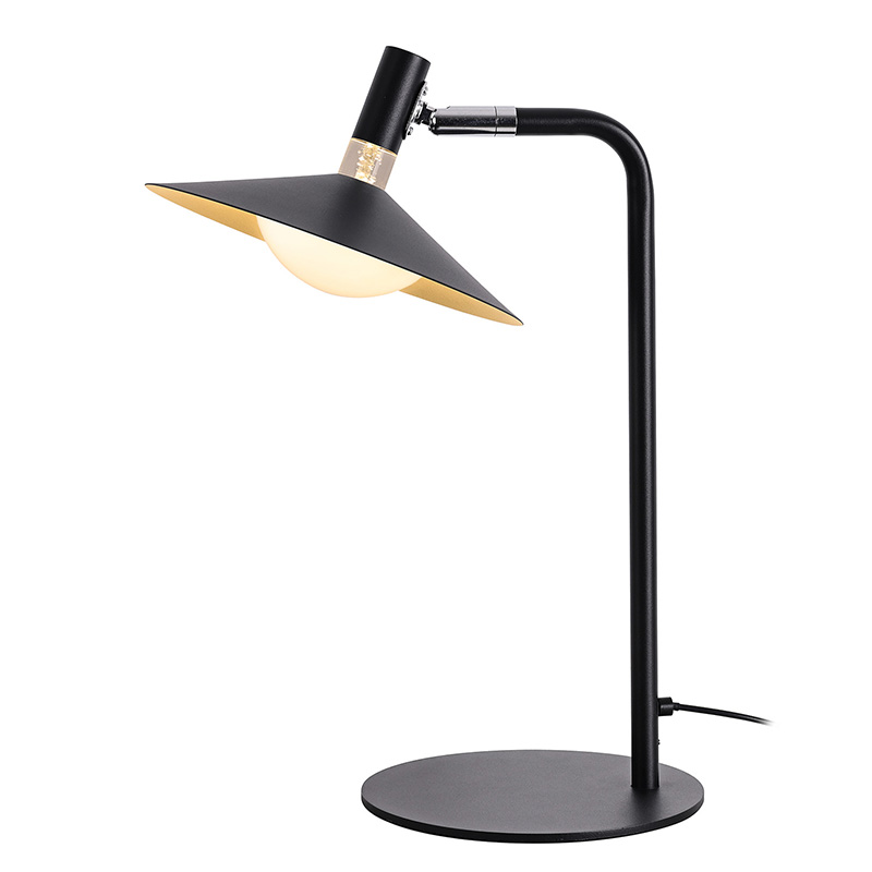 Retro Industrial Metal Desk Lamp with Warm Light