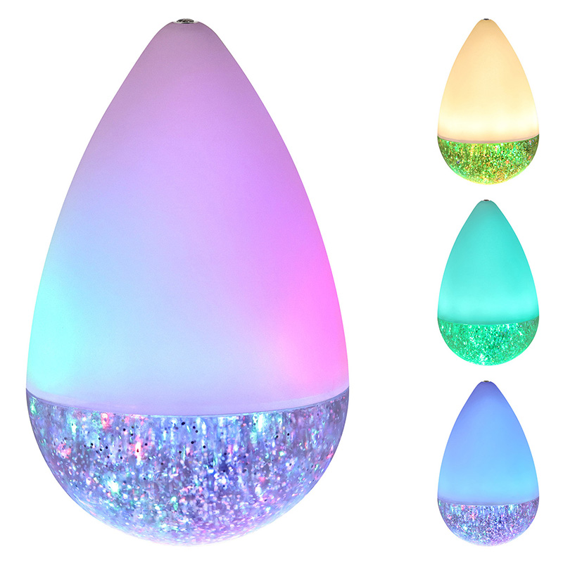 RGB glitter colorful Roly-poly toy night light
