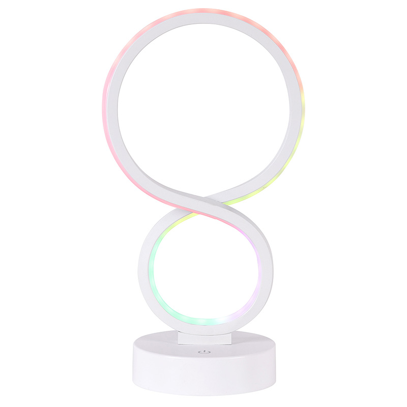 RGB light led desk lamp with 8 shade