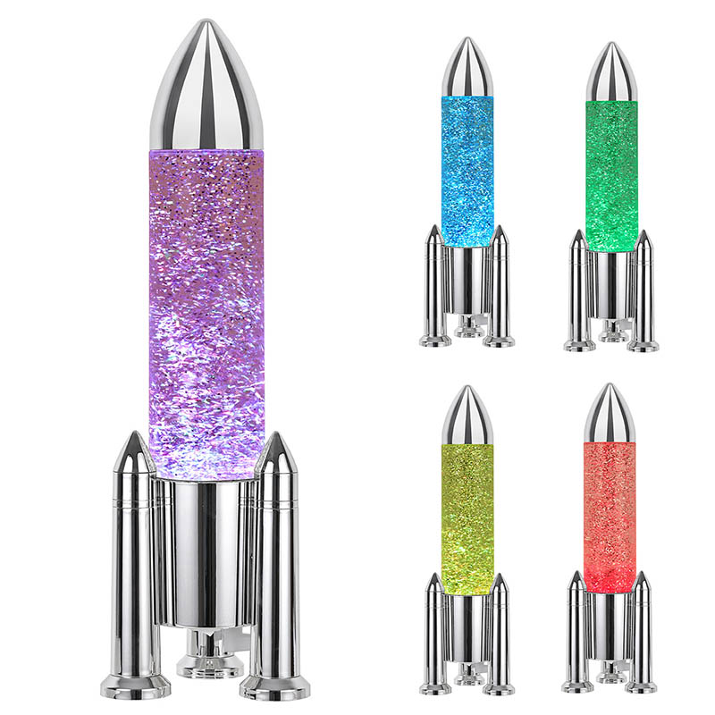 Sliver Night Light With Rocket Shape