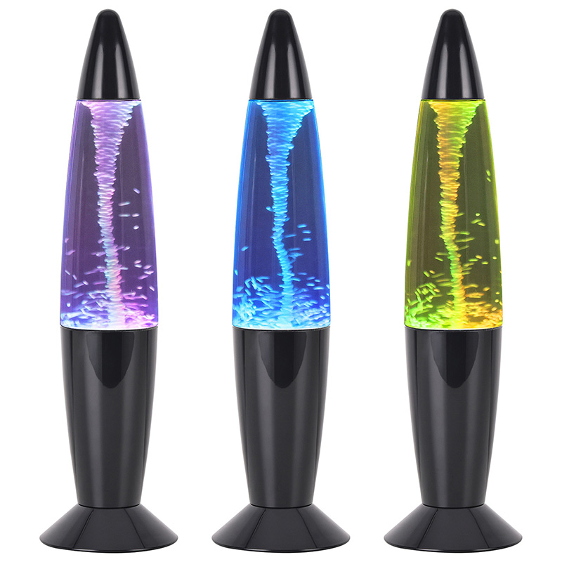 Tornado glitter night light lamp